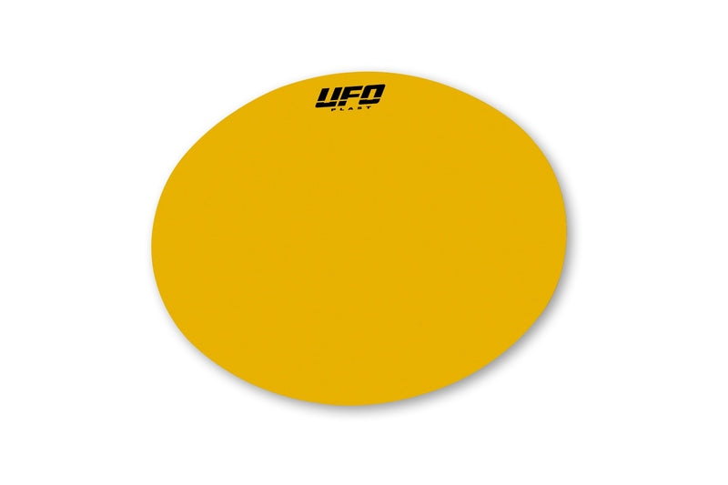 UFO Plast STICKERS OVAL PLATE, YEL/YEL