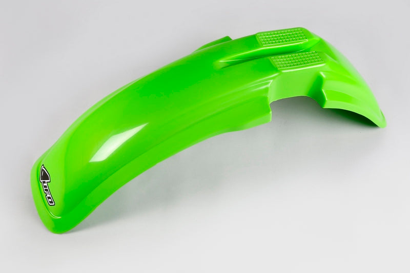 UFO Plast PLASTIC FRONT FENDER, GRN/GRN