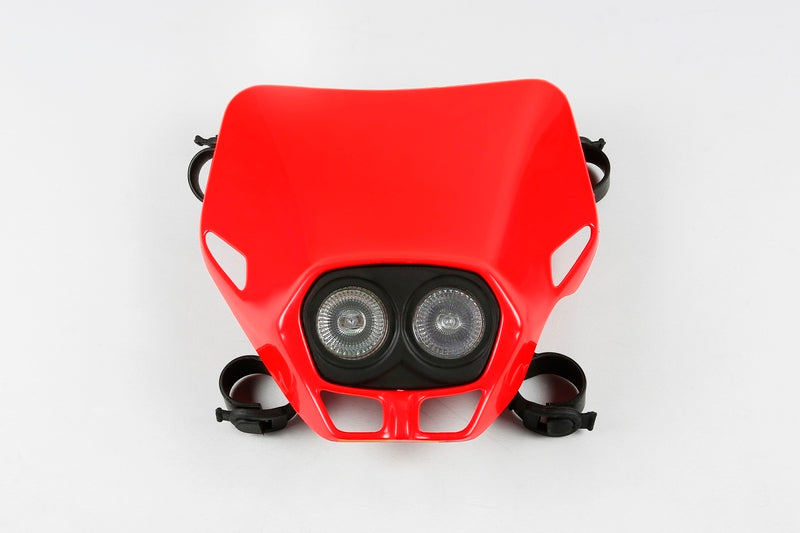 UFO Plast HEADLIGHT FIREFLY TWINS, RED/RED