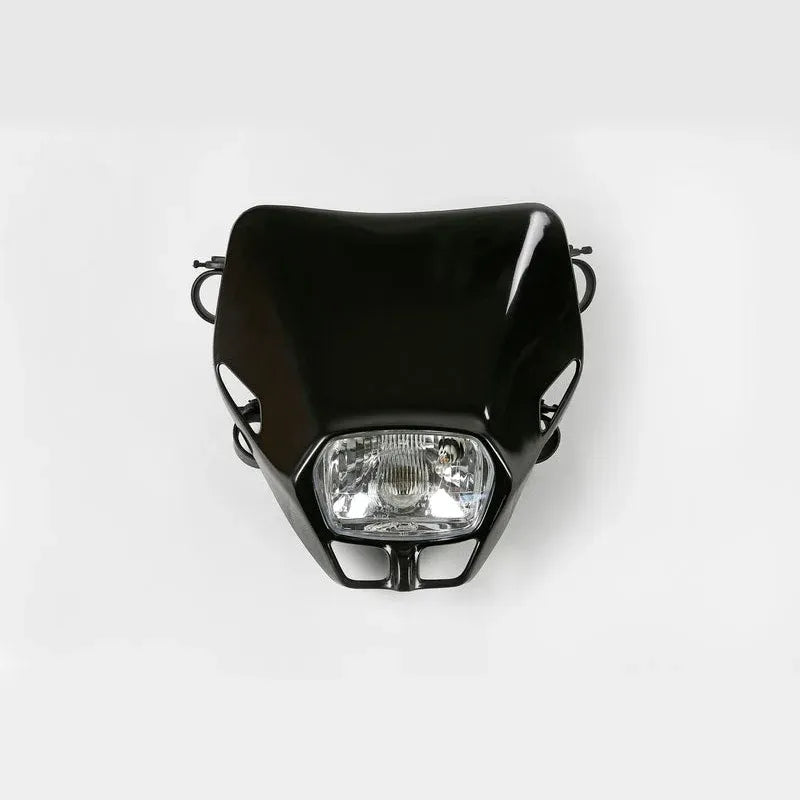 UFO Plast HEADLIGHT FIREFLY, BLK/BLK