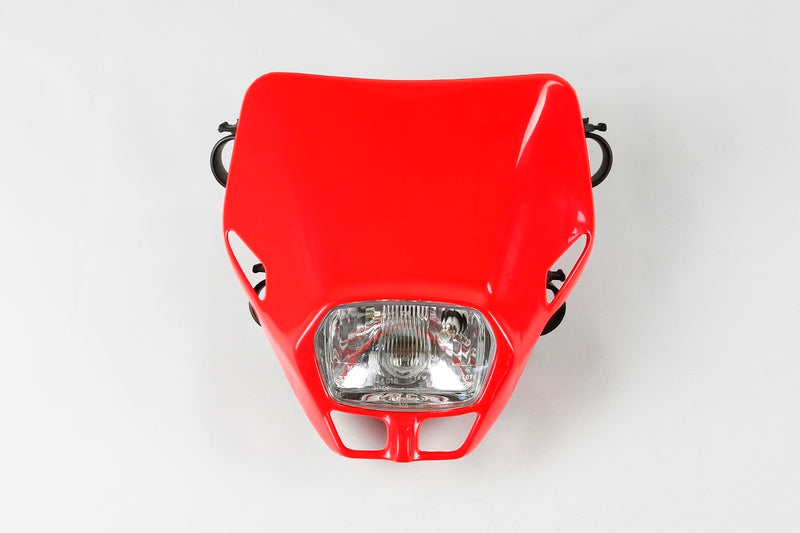 UFO Plast HEADLIGHT FIREFLY, RED/RED