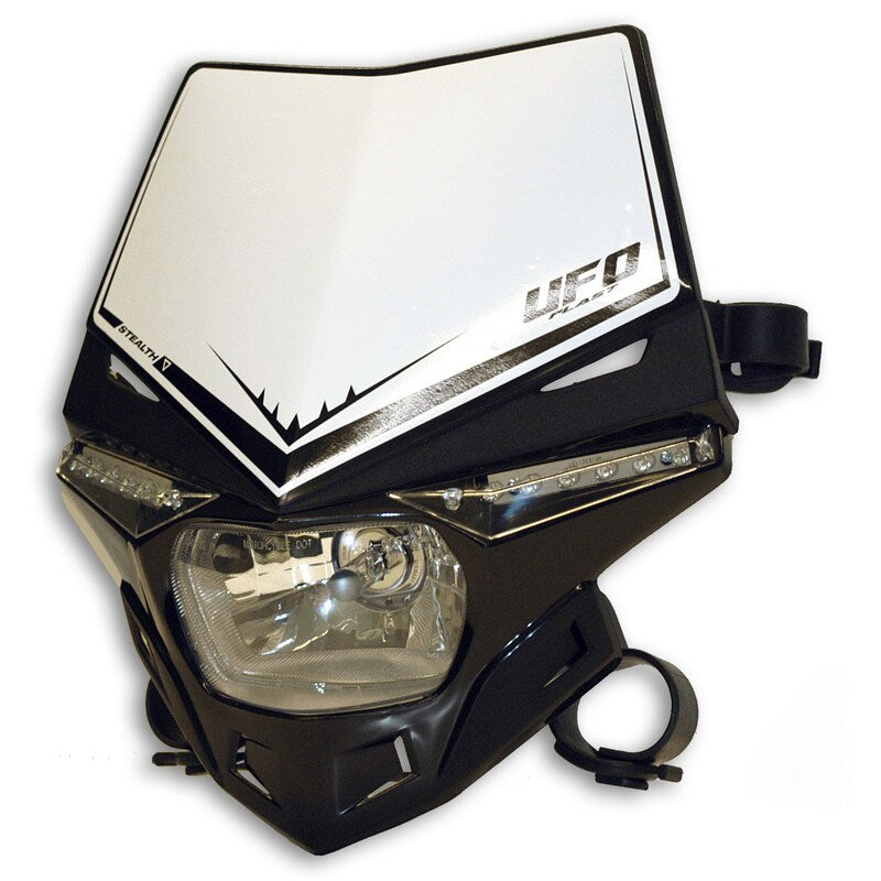 UFO Plast HEADLIGHT STEALTH, BLK/BLK