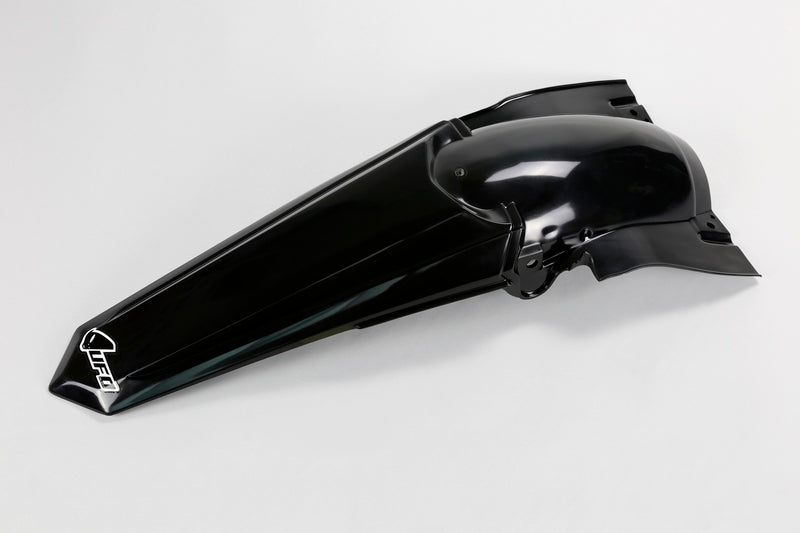 UFO Plast PLASTIC REAR FENDER, BLK/BLK
