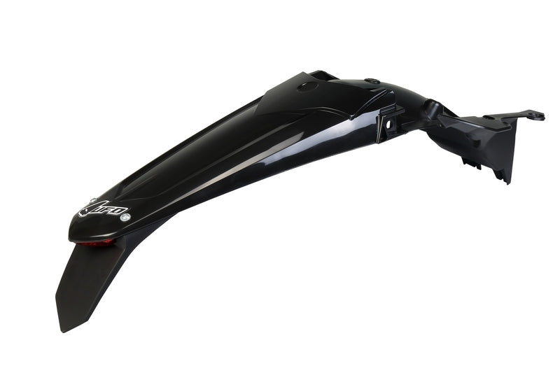 UFO Plast PLASTIC REAR FENDER, BLK/BLK