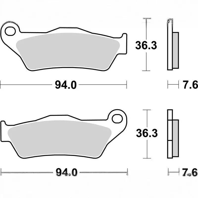 Brembo Carbon Ceramic Brake Pads - 07BB04CC