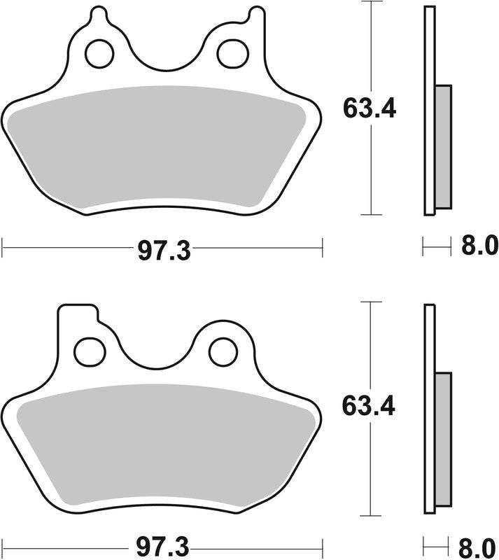 Brembo Carbon Ceramic Brake Pads - 07HD16CC