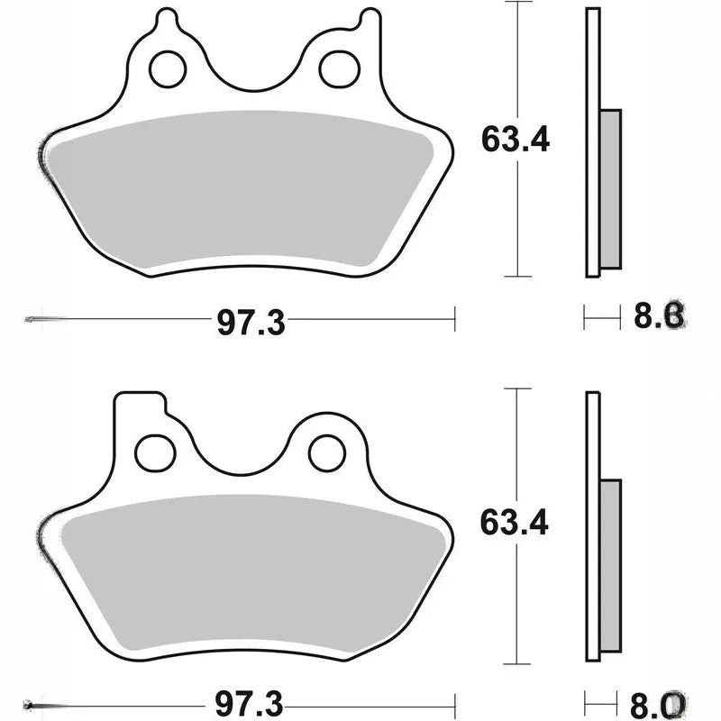 Brembo Carbon Ceramic Brake Pads - 07HD16CC