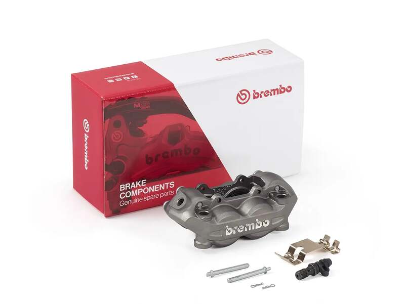 Brembo P4 Front Left Brake Caliper Titanium Ø32mm
