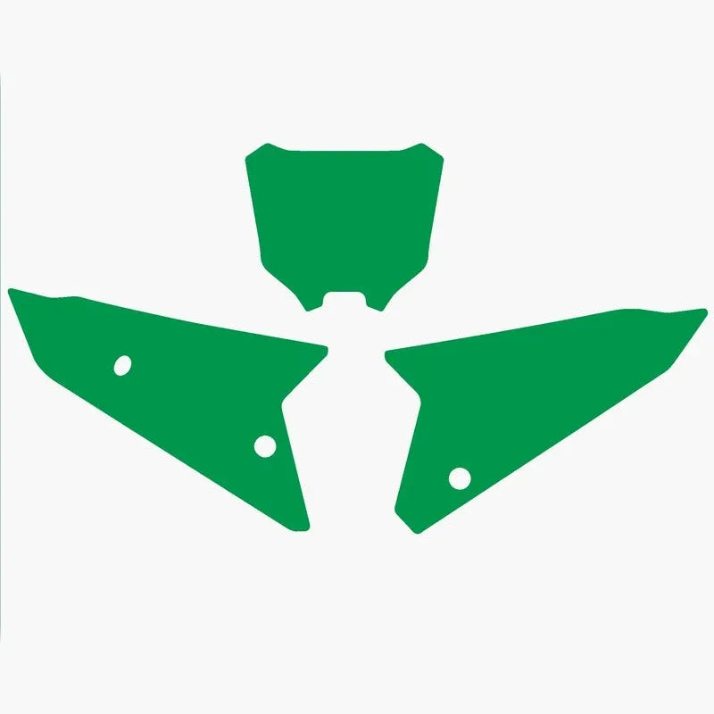 BLACKBIRD Plate Stickers Green Honda CRF450