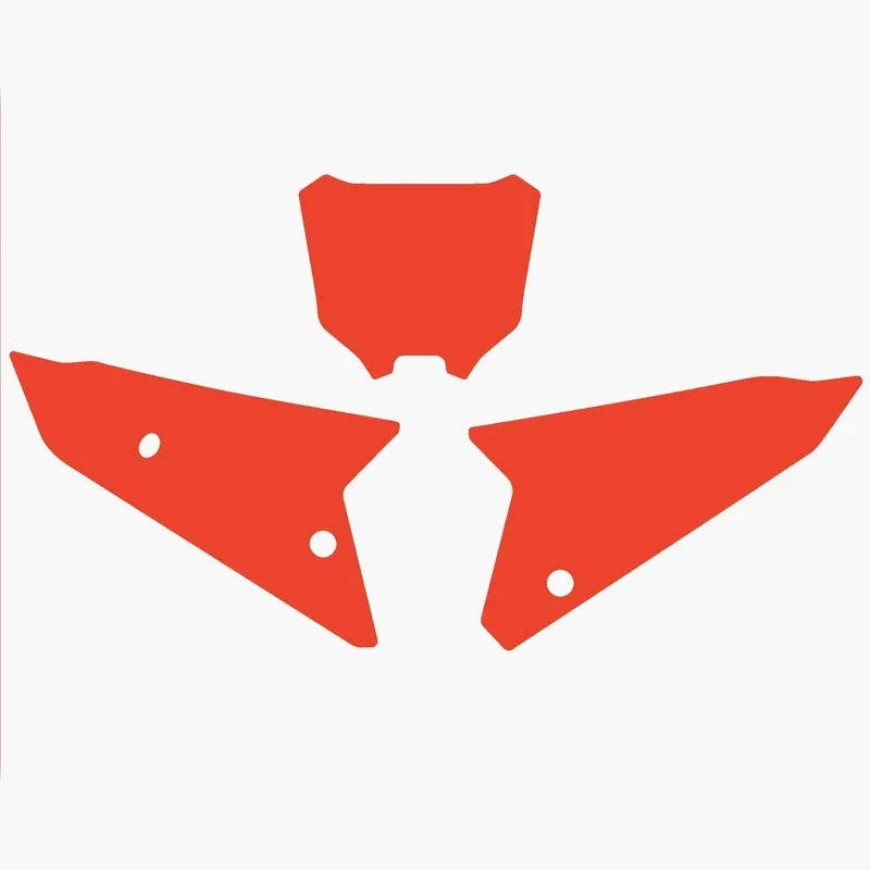 BLACKBIRD Plate Stickers Red Honda CRF450