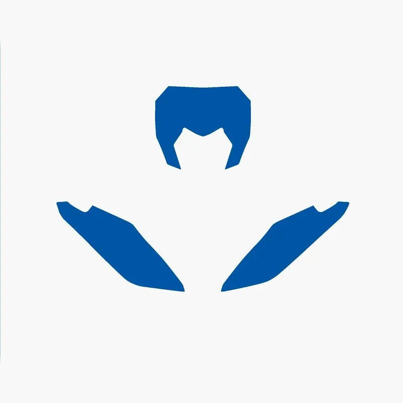 BLACKBIRD Plate Stickers Blue Fantic XX