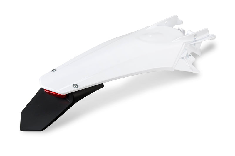 UFO PLASTIC REAR FENDER, WHITE
