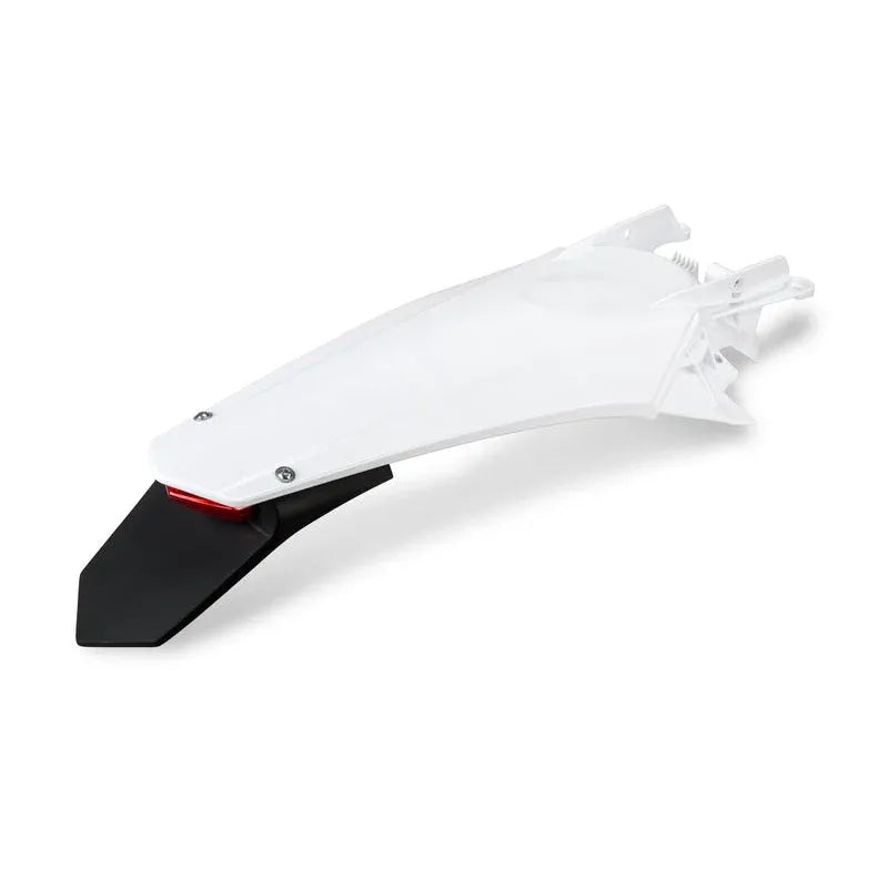 UFO PLASTIC REAR FENDER, WHITE