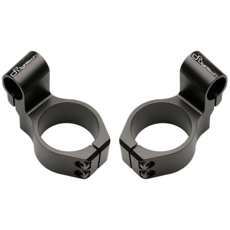 LIGHTECH Clip-On Clamps Ø47mm Height +20mm Offset +40mm/10° Black