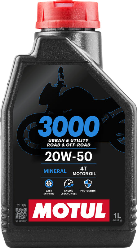 Motul 3000 4T Motor Oil 20W50