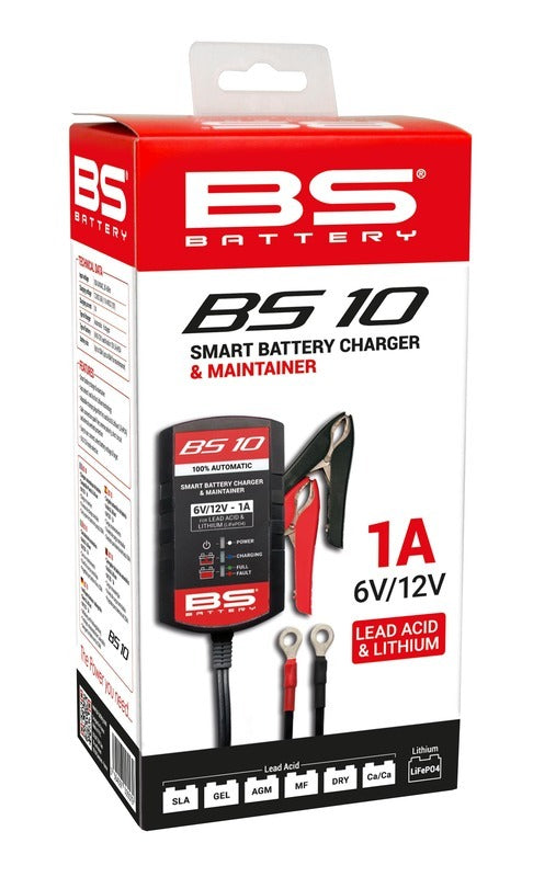 BS BATTERY BS10 Intelligentes Batterieladegerät – 6V/12V 1A