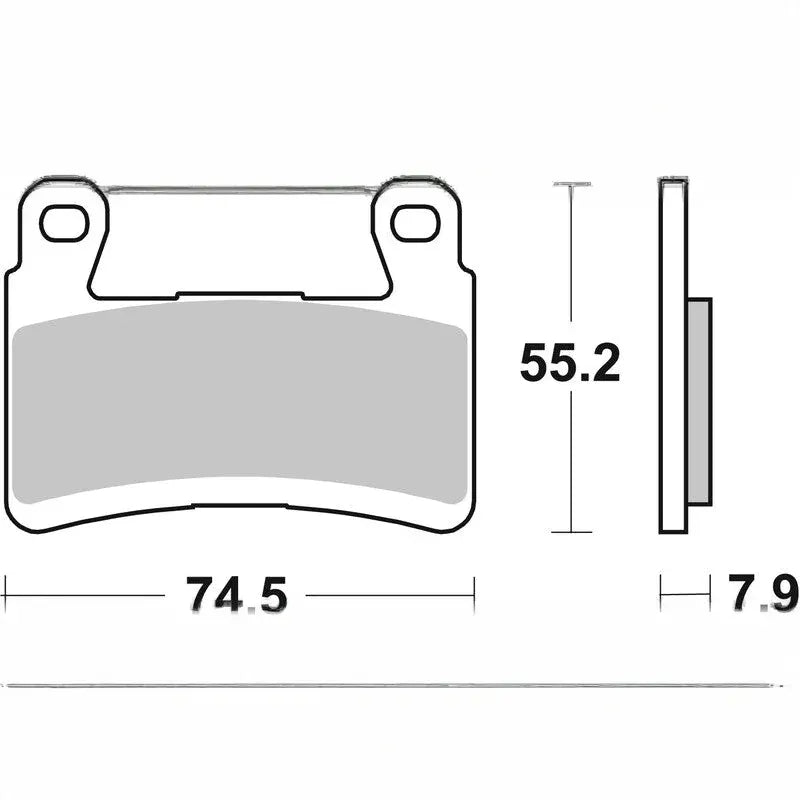 Brembo Road/Sport Sintered Metal Brake Pads - 07KA29SR