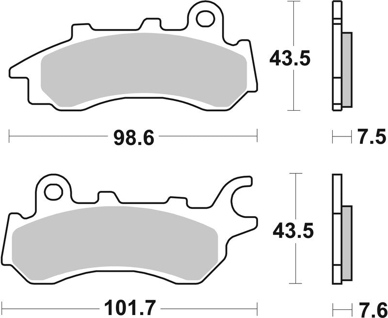 Brembo Road Carbon Ceramic Brake Pads - 07HO64CC