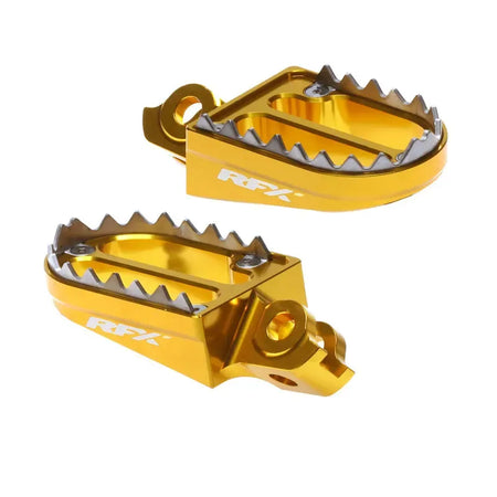 RFX PRO SHARK TEETH FOOTRESTS, YEL | Femon Parts