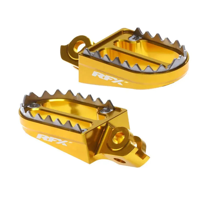 RFX PRO SHARK TEETH FOOTRESTS, YEL | Femon Parts