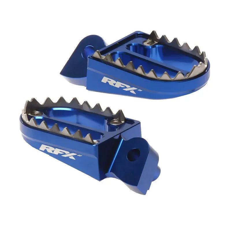 RFX PRO SHARK TEETH FOOTRESTS, BLU | Femon Parts