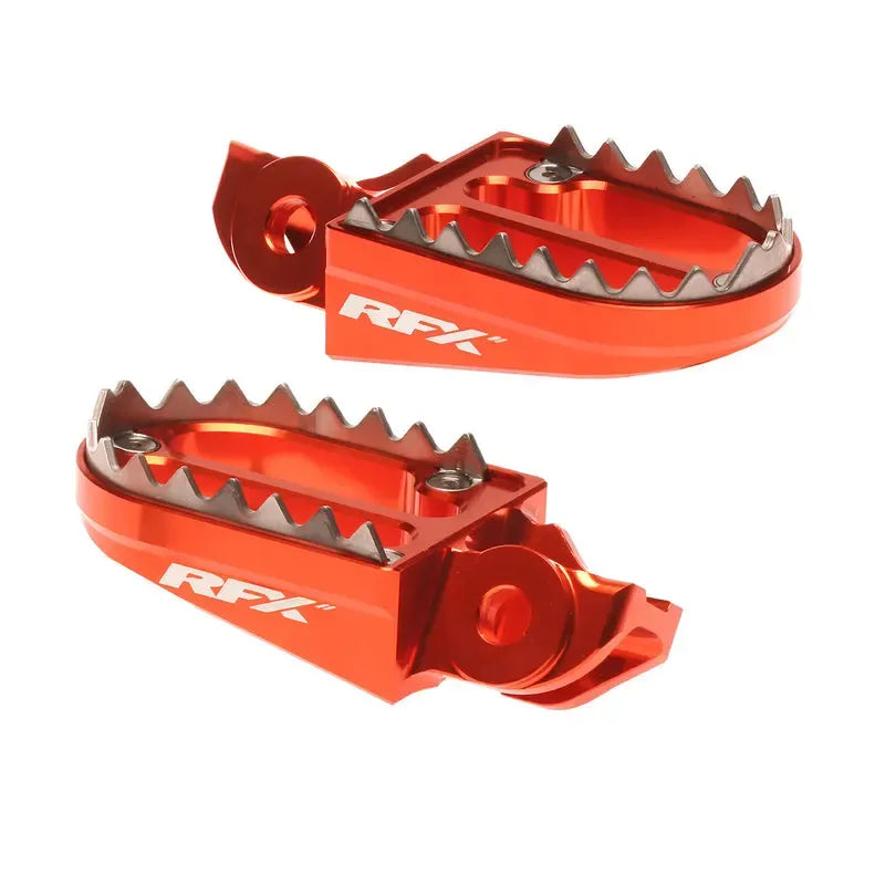 RFX Pro Series 2 Footrests - Orange | Femon Parts