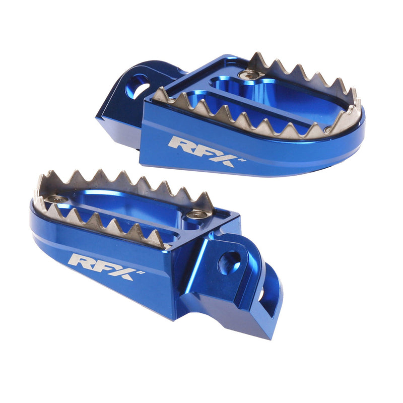 RFX PRO SHARK TEETH FOOTRESTS, BLU | Femon Parts