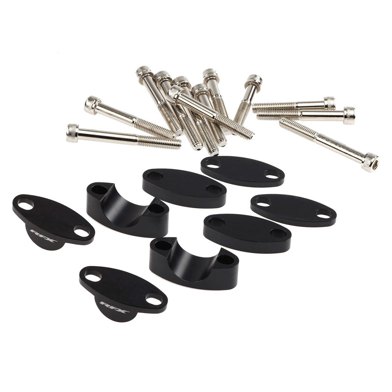 RFX RACE HANDLEBAR RISER KIT 28.6MM, BLK | Femon Parts