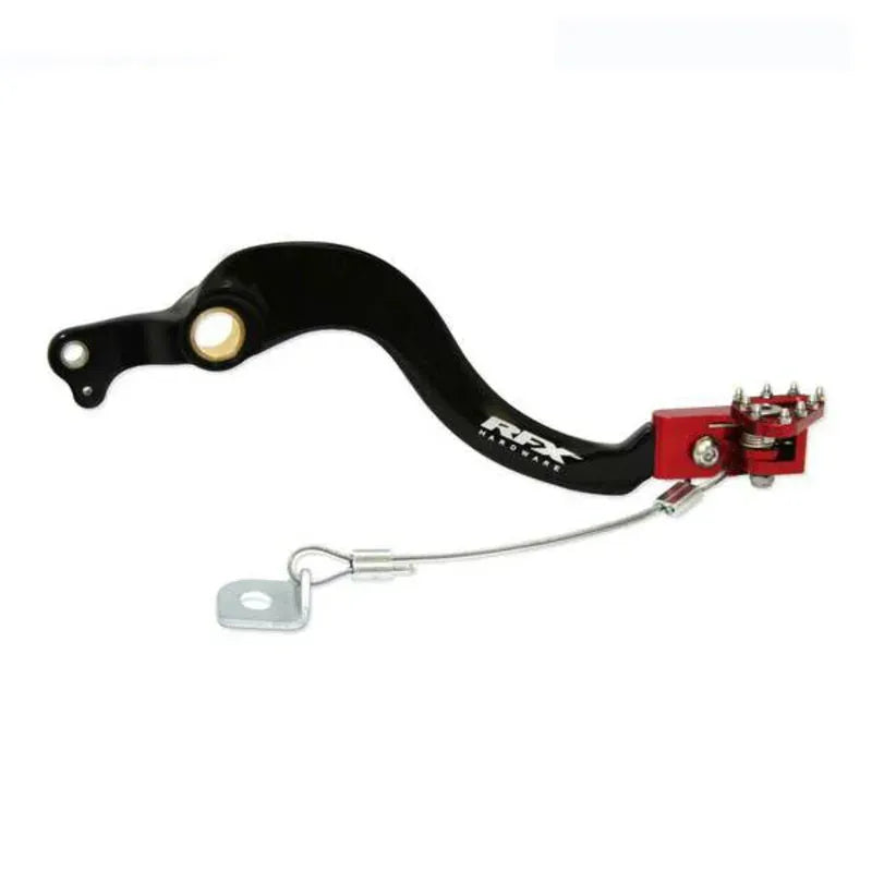 RFX PRO SOLID-TIP BRAKE PEDAL, BLK/RED | Femon Parts