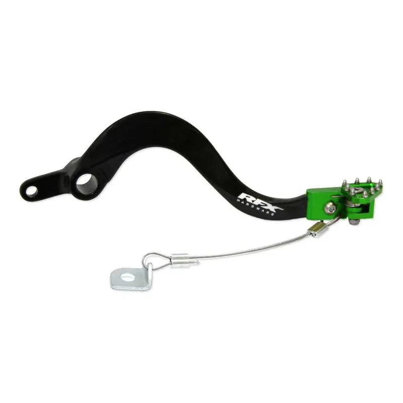 RFX PRO FLEXI-TIP BRAKE PEDAL, BLK/GRN | Femon Parts