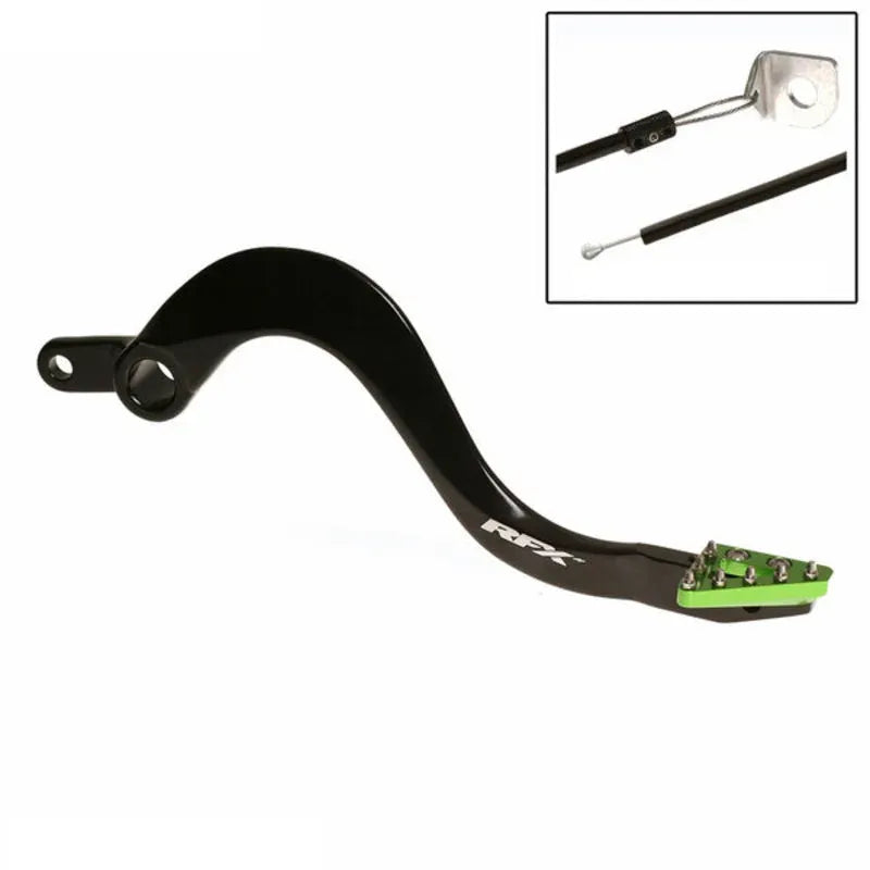 RFX PRO SOLID-TIP BRAKE PEDAL, GRN | Femon Parts