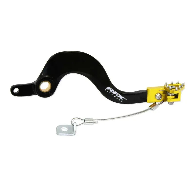 RFX PRO FLEXI-TIP BRAKE PEDAL, BLK/YEL | Femon Parts