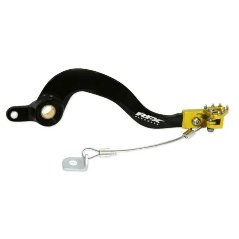 RFX Pro ST Rear Brake Lever (Black/Yellow) - Suzuki RM250 | Femon Parts