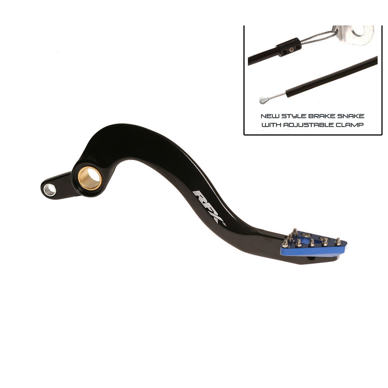RFX PRO SOLID-TIP BRAKE PEDAL, BLK/BLU | Femon Parts