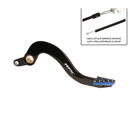 RFX Pro ST Rear Brake Lever (Hard Anodised Black/Blue) - Yamaha YZF/WRF 250 | Femon Parts