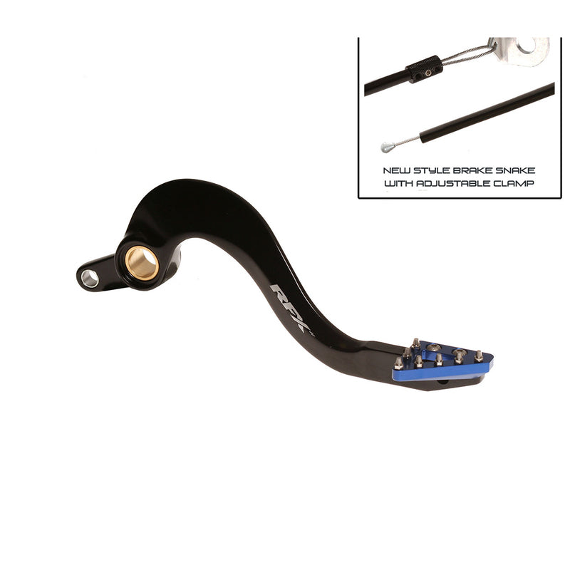 RFX PRO SOLID-TIP BRAKE PEDAL, BLK/BLU | Femon Parts
