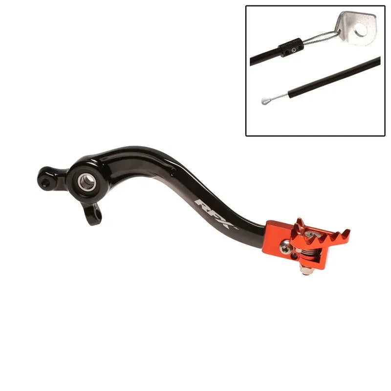 RFX PRO FLEXI-TIP BRAKE PEDAL, BLK/ORG | Femon Parts