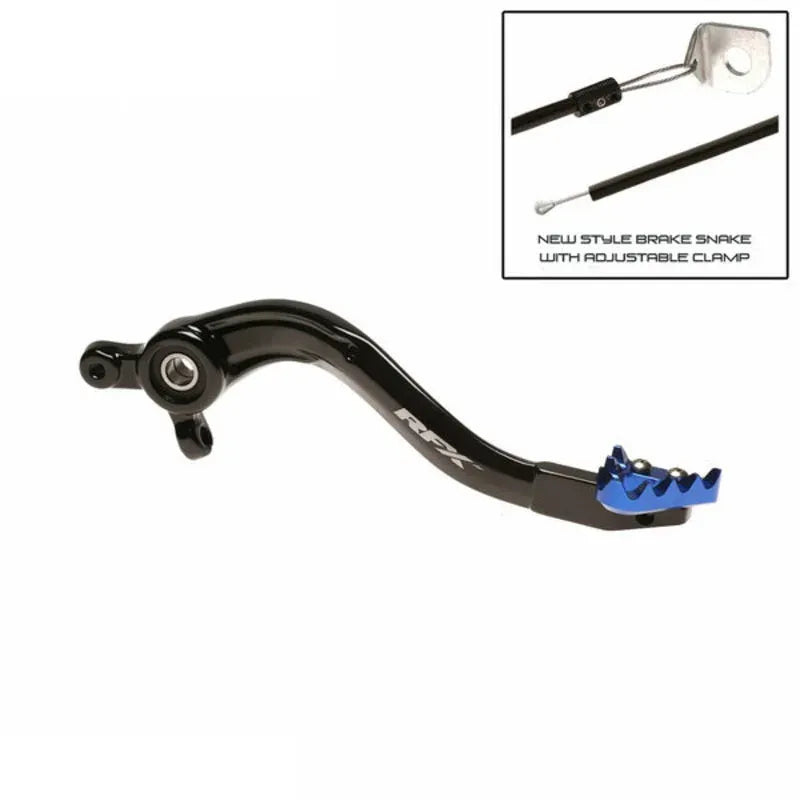 RFX PRO SOLID-TIP BRAKE PEDAL, BLK/BLU | Femon Parts