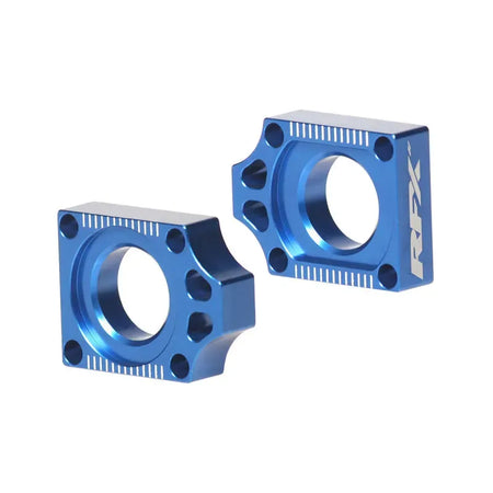 RFX PRO REAR AXLE ADJUSTER BLOCKS, BLU | Femon Parts