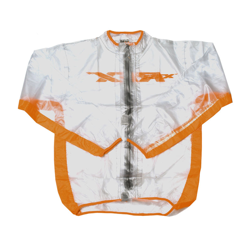RFX Sport Wet Jacket (Clear/Orange) Size Adult Size XS | Femon Parts