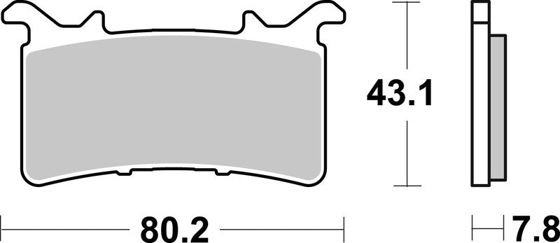 Brembo Competition Carbon Ceramic Brake pads - 07GR99RC