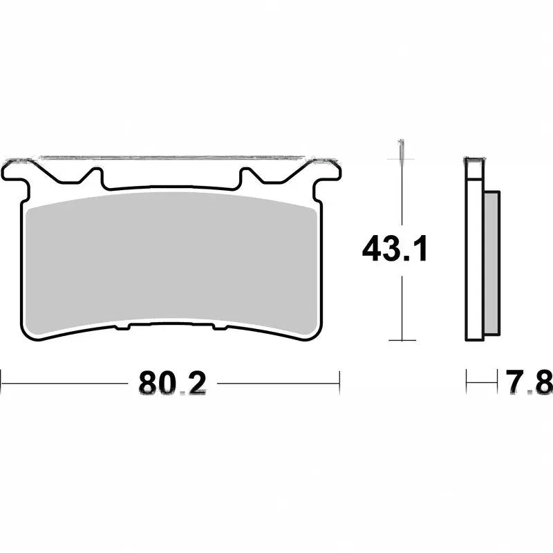 Brembo Brake Pads TYPE 07GR99SR Sinter - 07GR99SR