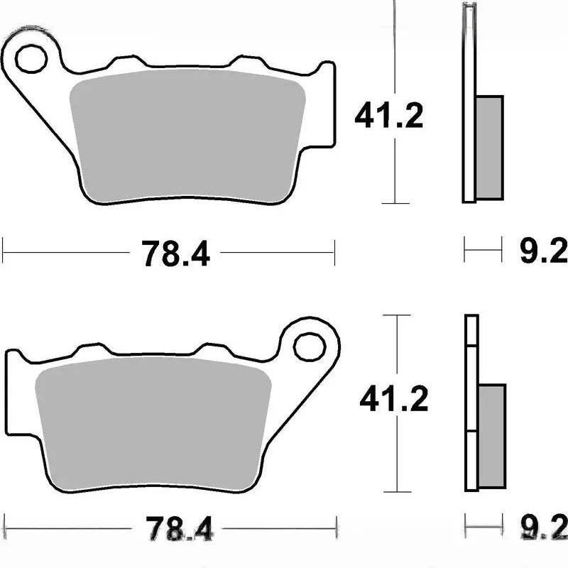 Brembo Road Carbon Ceramic Brake Pads - 07BB02CC