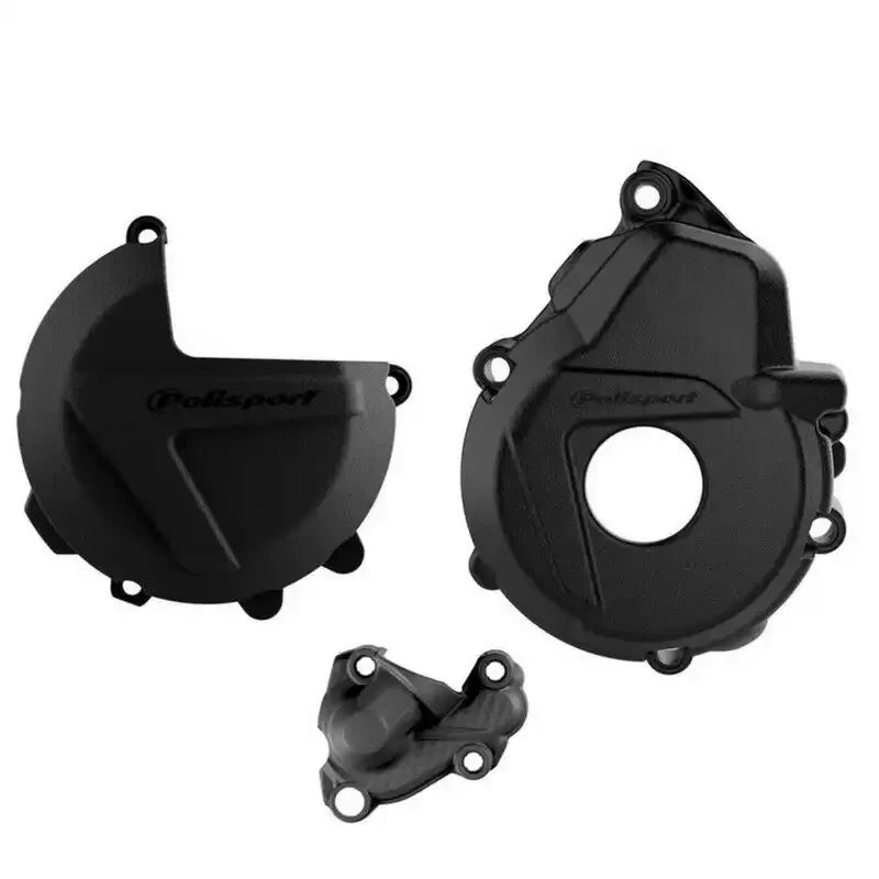 Polisport Clutch, Ignition And Water Pump Cover Protection Set - KTM / Husqvarna