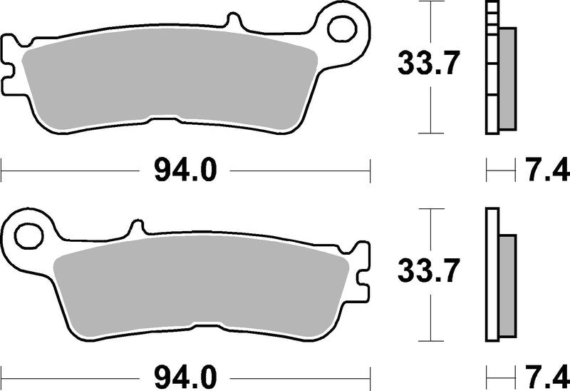 Brembo Sinter Brake Pads 07YA55SD