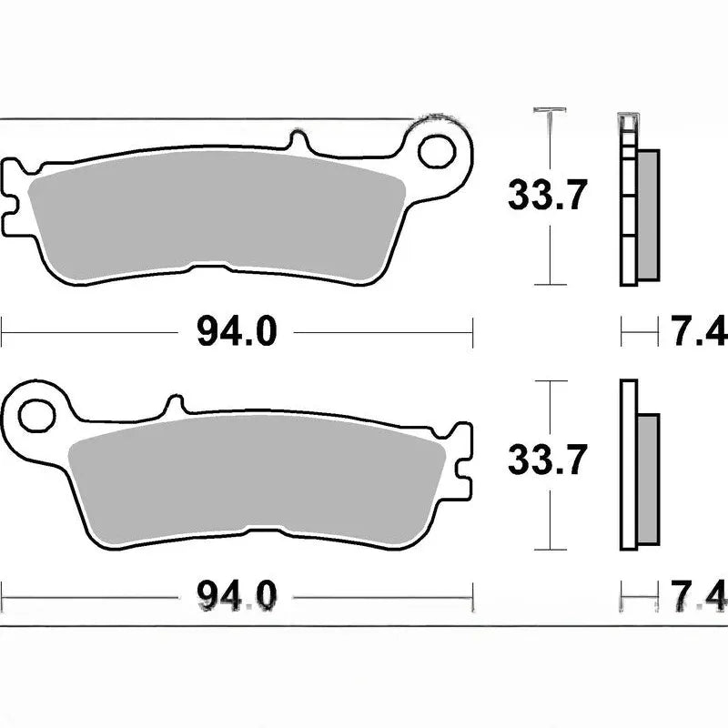 Brembo Sintered Brake Pads 07YA55SD