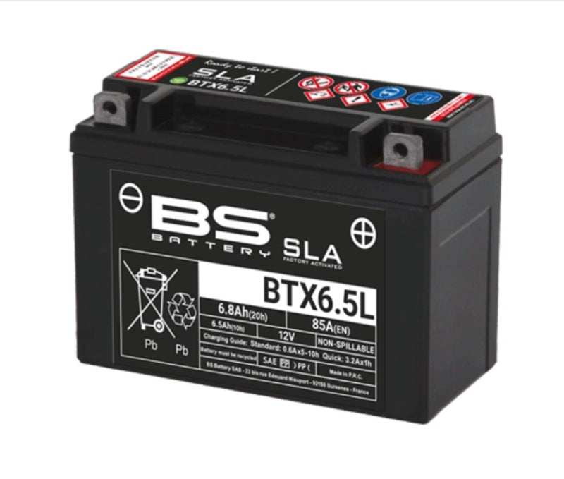 BS BATTERY SLA-Batterie, wartungsfrei, werksaktiviert – BTX6.5L