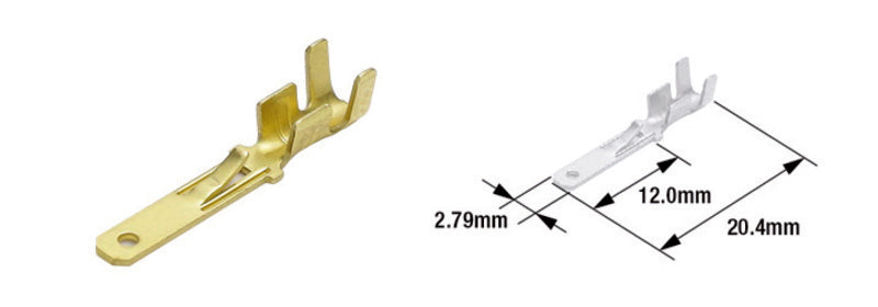 TOURM TERMINAL PIN 110 MALE X100 TOURMAX Type 110 Elektrische mannelijke aansluitpin (100 stuks)