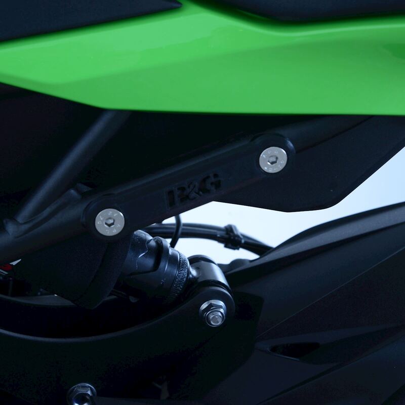 R&G BLANKING PLATE FOR REAR FOOTPEGS