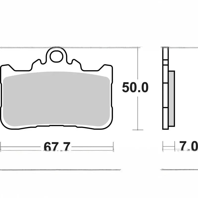 BREMBO Street Sintermetall-Bremsbeläge 07HO72SA